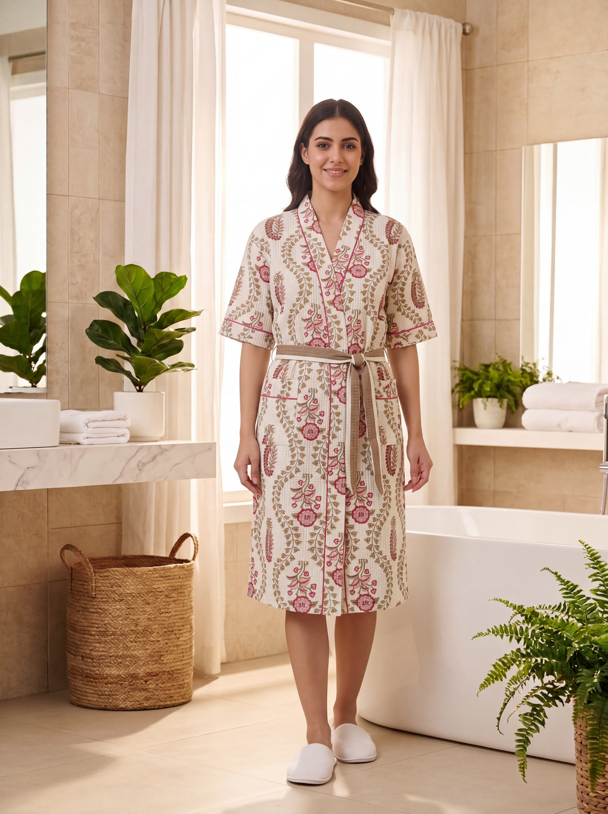 Gulbahar Floral Bathgown