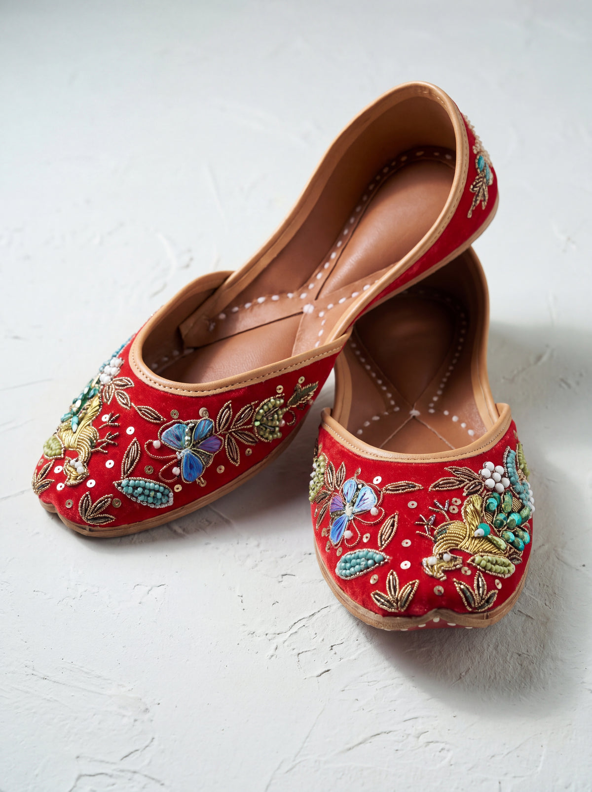 Peacock & Butterfly Jutti